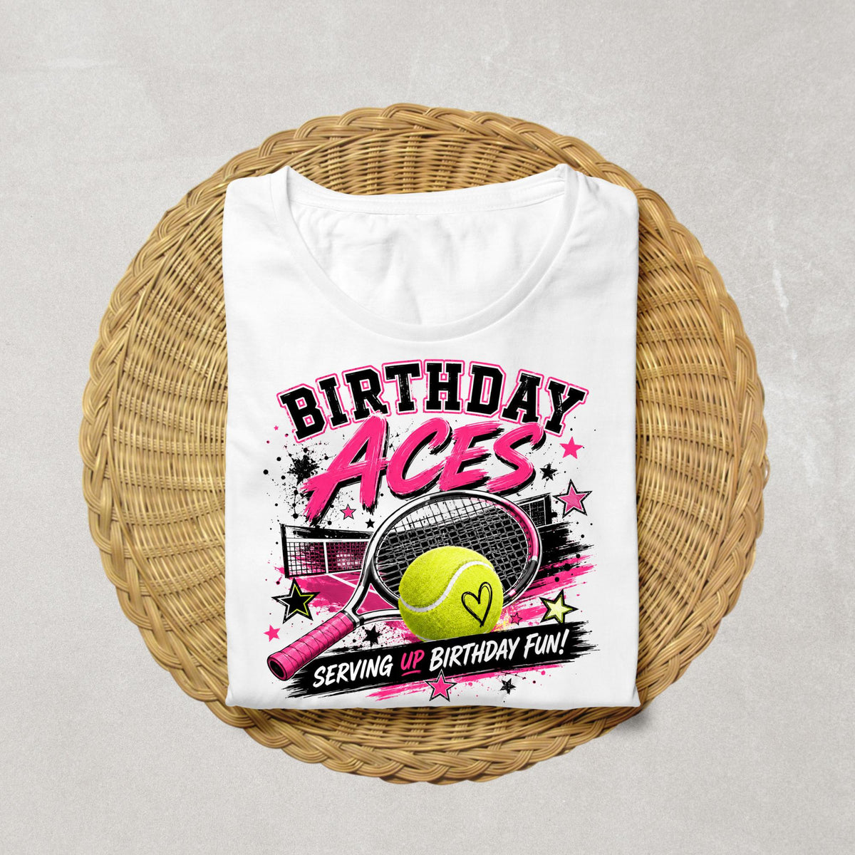 Birthday Aces Shirt | Tennis Birthday Shirt | Tennis Birthday Girl Outfit | Sports Birthday Tee | Tennis Party Shirt