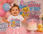 Duck Birthday Shirt, Waddle It Be Birthday Shirt, Duck Birthday Girl Outfit, Cute Duck Party Shirt, Toddler Birthday Tee