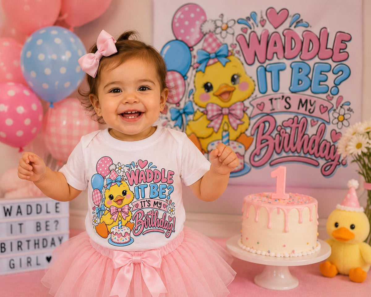 Duck Birthday Shirt, Waddle It Be Birthday Shirt, Duck Birthday Girl Outfit, Cute Duck Party Shirt, Toddler Birthday Tee