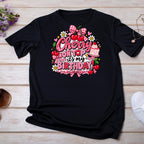 Cherry Birthday Shirt Girl, Cherry on Top Birthday Shirt, Girls Birthday Outfit, Pink Gingham Birthday Tee, Sweet Birthday Girl Shirt