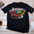 Race Car Birthday Shirt, Birthday Dude Shirt, Racing Birthday Boy Shirt, Checkered Flag Birthday Tee, Race Car Party Outfit