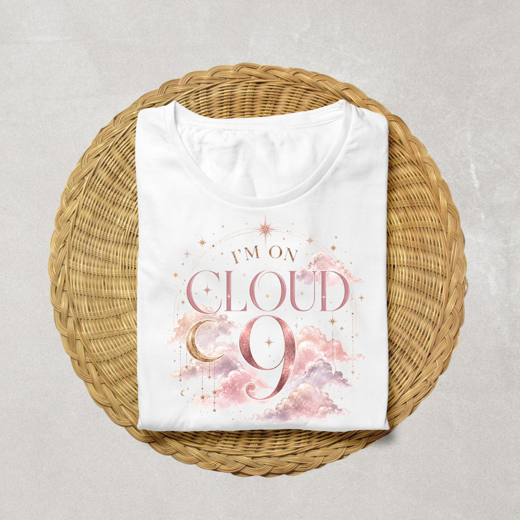I'm On Cloud 9 Birthday Shirt | Magical Birthday Girl Shirt | Pink Celestial Birthday Tee | Dreamy Birthday Outfit | Girls Birthday Party