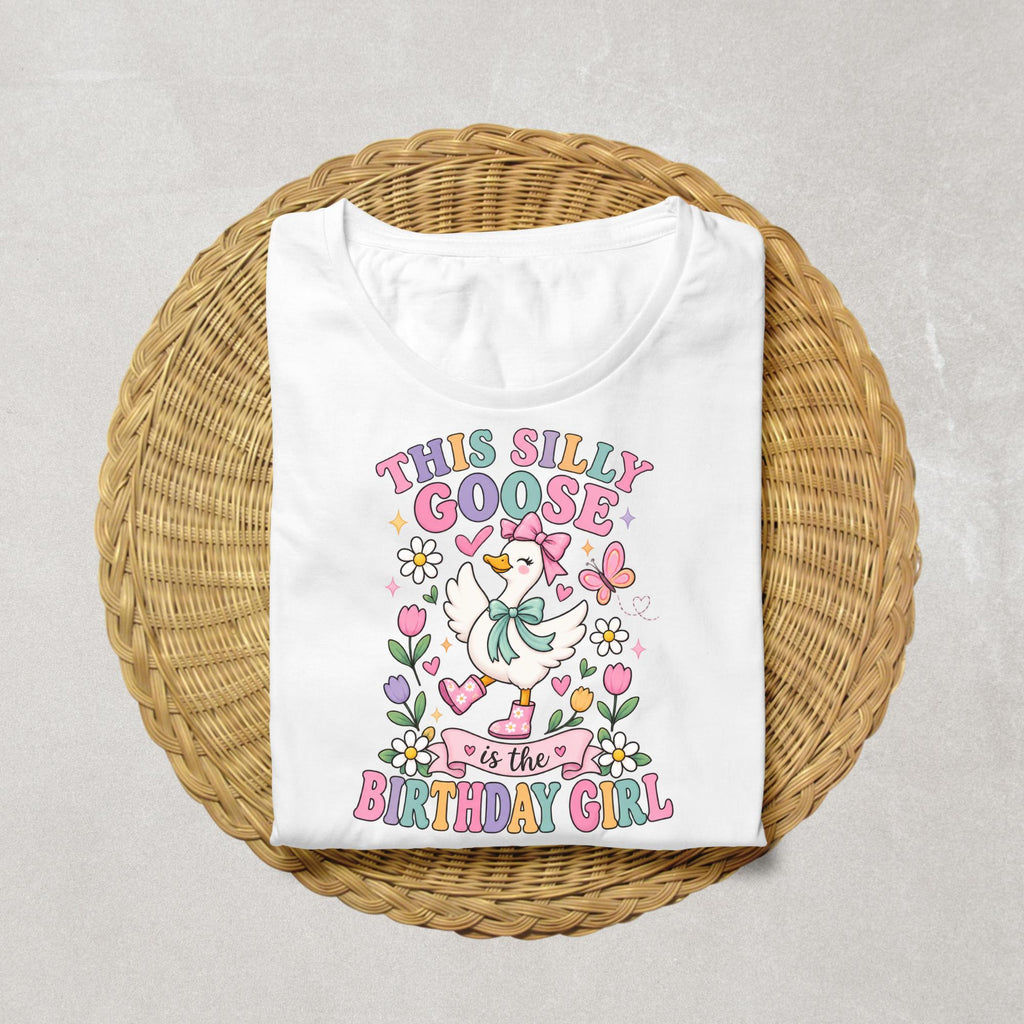 Silly Goose Birthday Shirt, Birthday Girl Goose Shirt, This Silly Goose Birthday Tee, Girls Goose Birthday Outfit, Cute Birthday Shirt