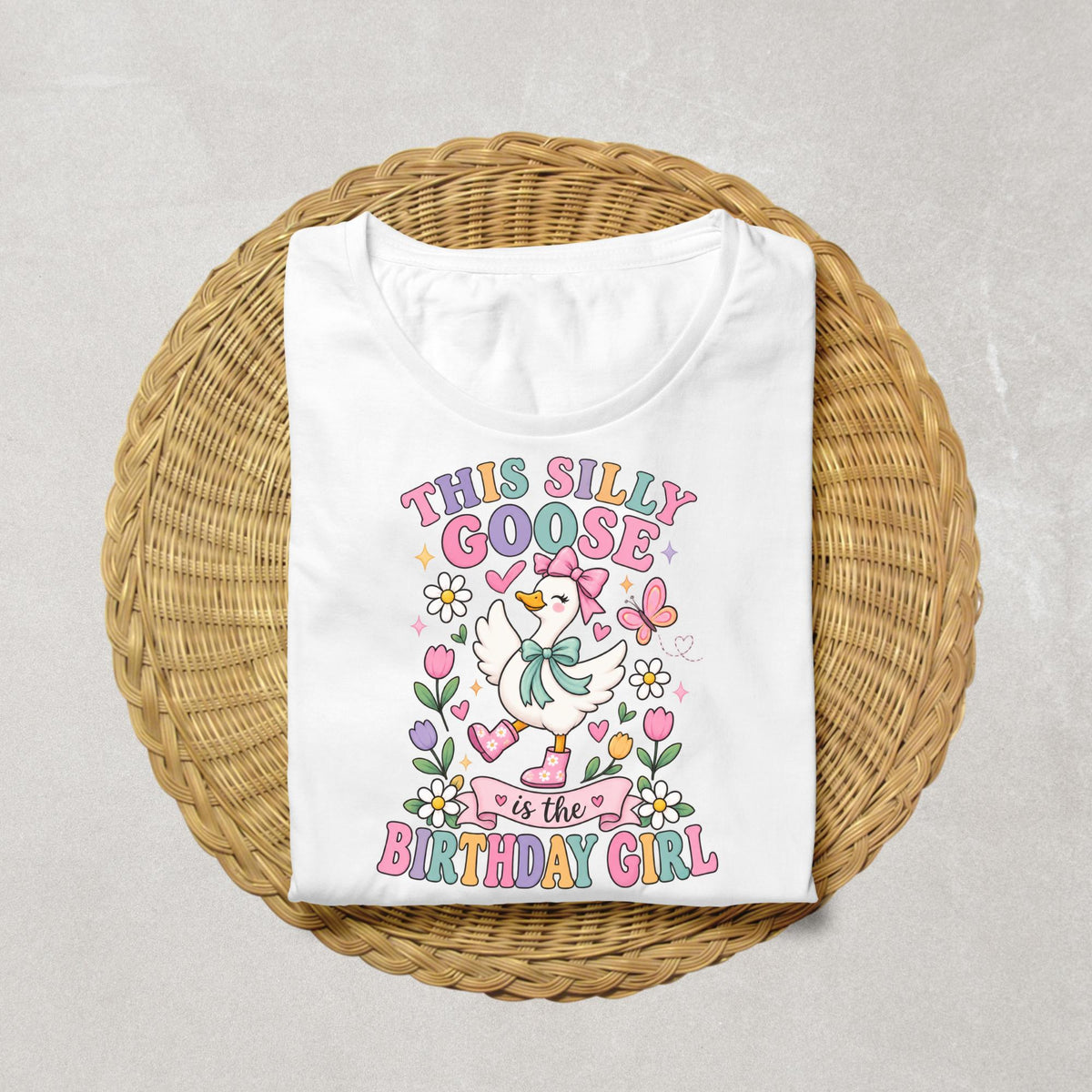 Silly Goose Birthday Shirt, Birthday Girl Goose Shirt, This Silly Goose Birthday Tee, Girls Goose Birthday Outfit, Cute Birthday Shirt