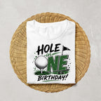 Hole in One Birthday Shirt | First Birthday Golf Shirt | Golf 1st Birthday Outfit | Golf Theme Birthday Shirt | Birthday Boy Tee