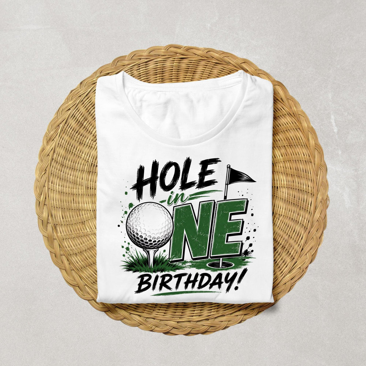 Hole in One Birthday Shirt | First Birthday Golf Shirt | Golf 1st Birthday Outfit | Golf Theme Birthday Shirt | Birthday Boy Tee