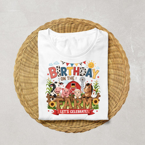 Birthday on the Farm Birthday Shirt | Farm Birthday Shirt | Barnyard Birthday Outfit | Farm Animal Birthday Tee | Boy Birthday Shirt