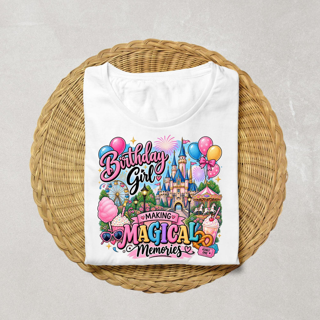 Magical Birthday Shirt Girl, Magical Birthday Shirt, Castle Birthday Shirt, Birthday Girl Vacation Tee, Amusement Park Birthday Outfit
