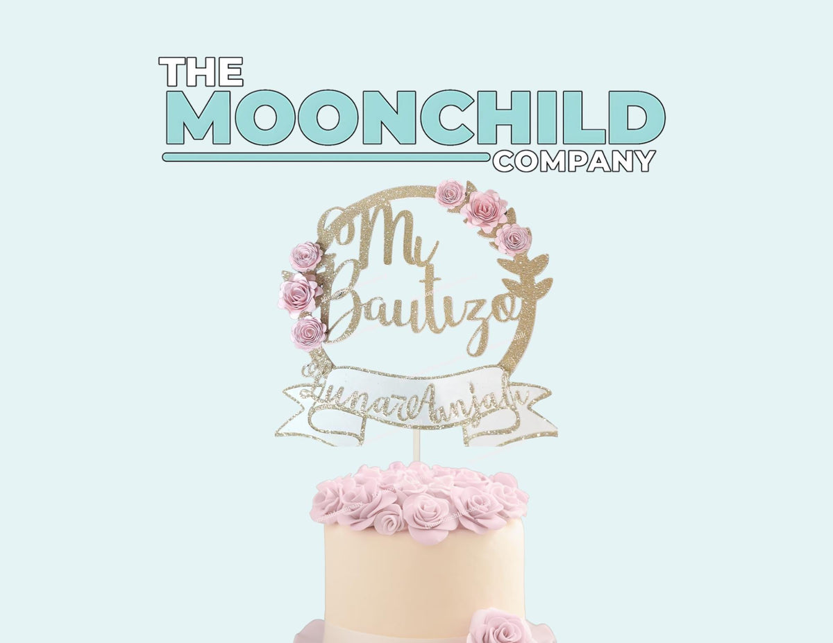 Mi Bautizo Cake Topper – Baptism Cake Topper – Personalized Baptism Decor – Bautizo Decoration – Spanish Baptism