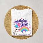 Birthday Girl Cat Shirt | Cute Cat Birthday Shirt | Rainbow Birthday Tee | Girls Birthday Outfit | Kawaii Birthday Shirt |