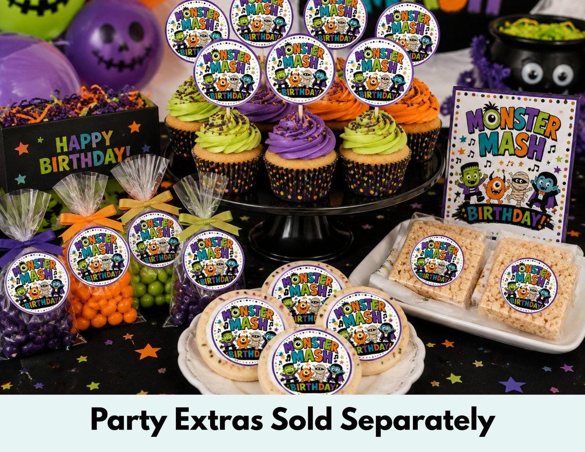 Monster Mash Birthday Shirt | Kids Halloween Birthday Shirt | Cute Monster Party Tee | Spooky Birthday Outfit | Monster Birthday Boy Shirt