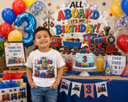 Train Birthday Shirt, All Aboard Birthday Shirt, Train Birthday Boy Shirt, Kids Train Party Outfit, Choo Choo Birthday Tee