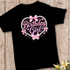Coquette Birthday Girl Shirt | Pink Bow Birthday Shirt | Birthday Girl Tee | Cute Birthday Outfit | Girls Birthday Shirt