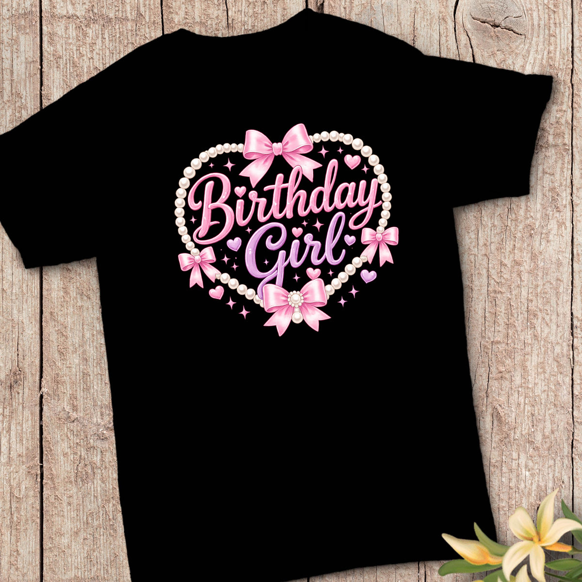 Coquette Birthday Girl Shirt | Pink Bow Birthday Shirt | Birthday Girl Tee | Cute Birthday Outfit | Girls Birthday Shirt