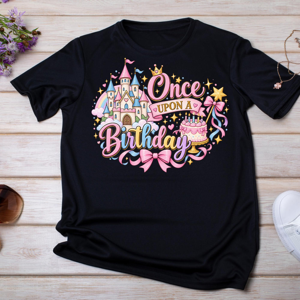 Princess Birthday Shirt, Once Upon a Birthday Shirt, Fairytale Birthday Girl Shirt, Castle Birthday Outfit, Princess Party Tee