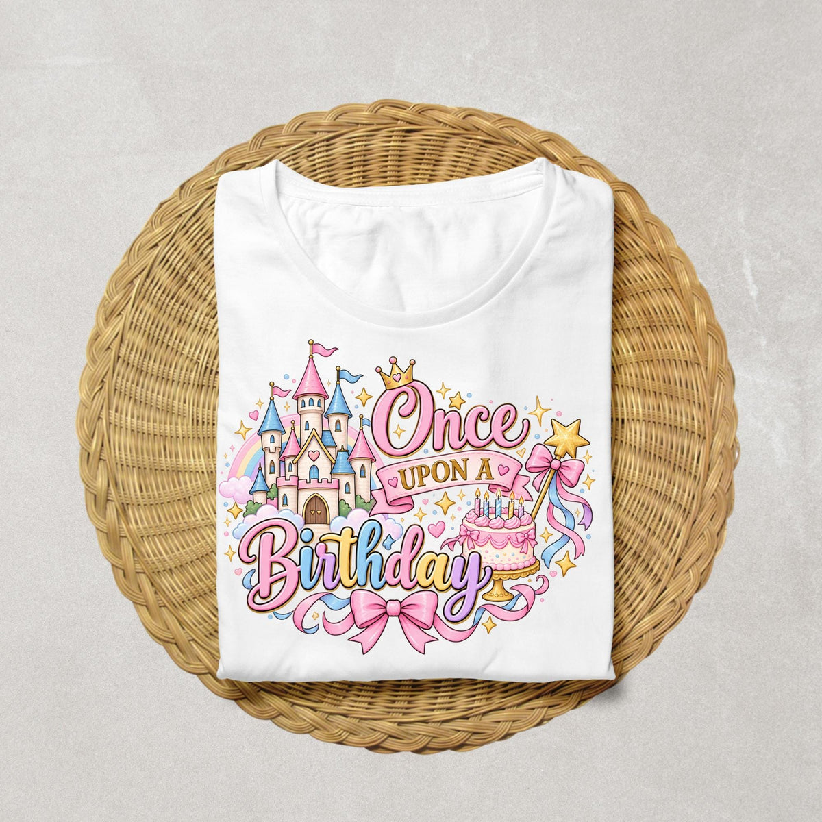 Princess Birthday Shirt, Once Upon a Birthday Shirt, Fairytale Birthday Girl Shirt, Castle Birthday Outfit, Princess Party Tee