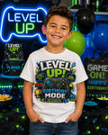 Level Up Birthday Shirt for Boys, Gamer Birthday Shirt, Video Game Birthday Outfit, Gaming Party Shirt, Birthday Mode Activated Tee