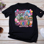 Magical Birthday Shirt Girl, Magical Birthday Shirt, Castle Birthday Shirt, Birthday Girl Vacation Tee, Amusement Park Birthday Outfit