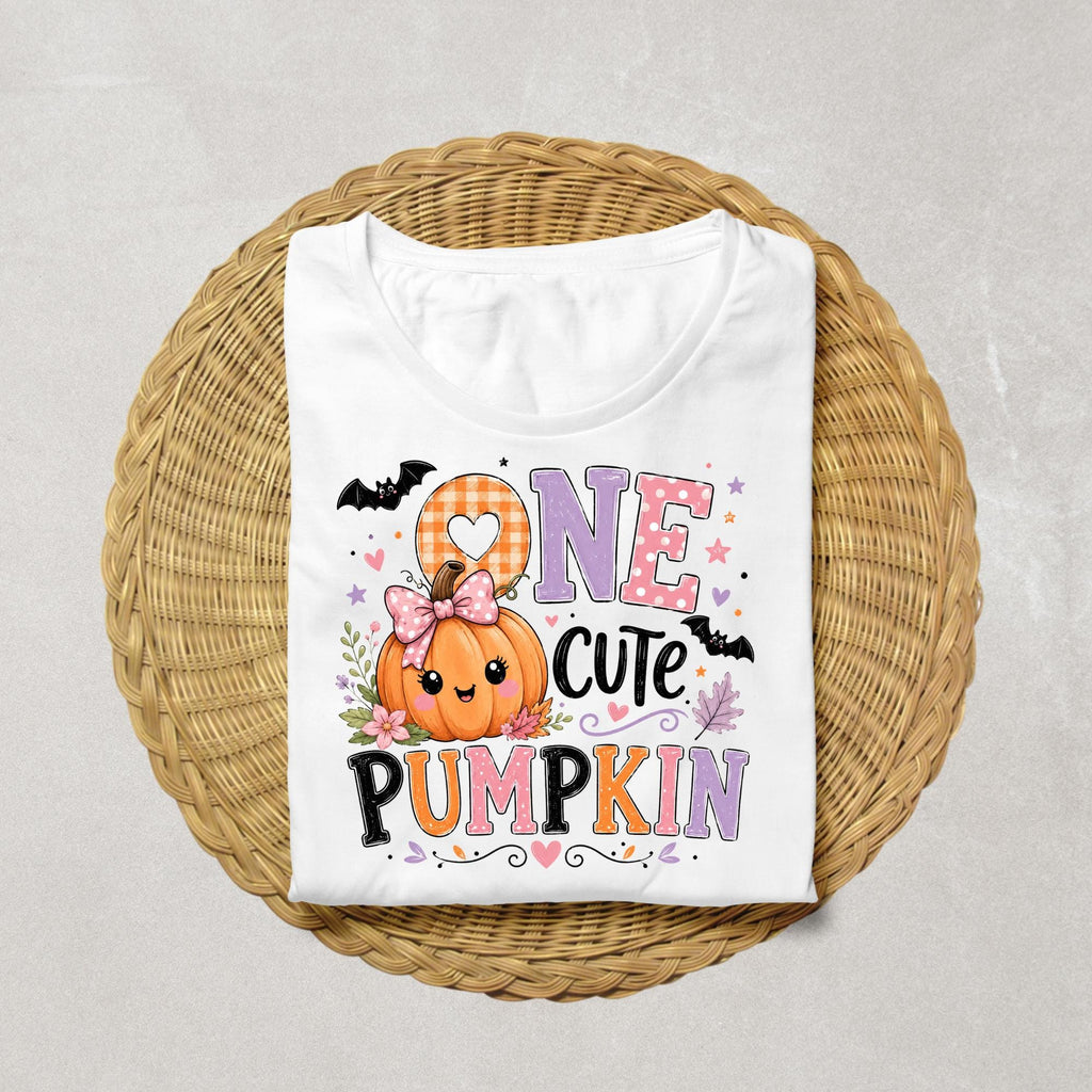 One Cute Pumpkin Birthday Shirt | Pumpkin 1st Birthday Shirt | Fall Birthday Outfit | Pumpkin Birthday Girl Tee | Autumn Birthday Shirt