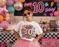 Double Digits 10 Birthday Shirt | Retro 10th Birthday Shirt | Groovy 10th Birthday Outfit | Girls 10th Birthday Tee | Birthday Vibes Shirt