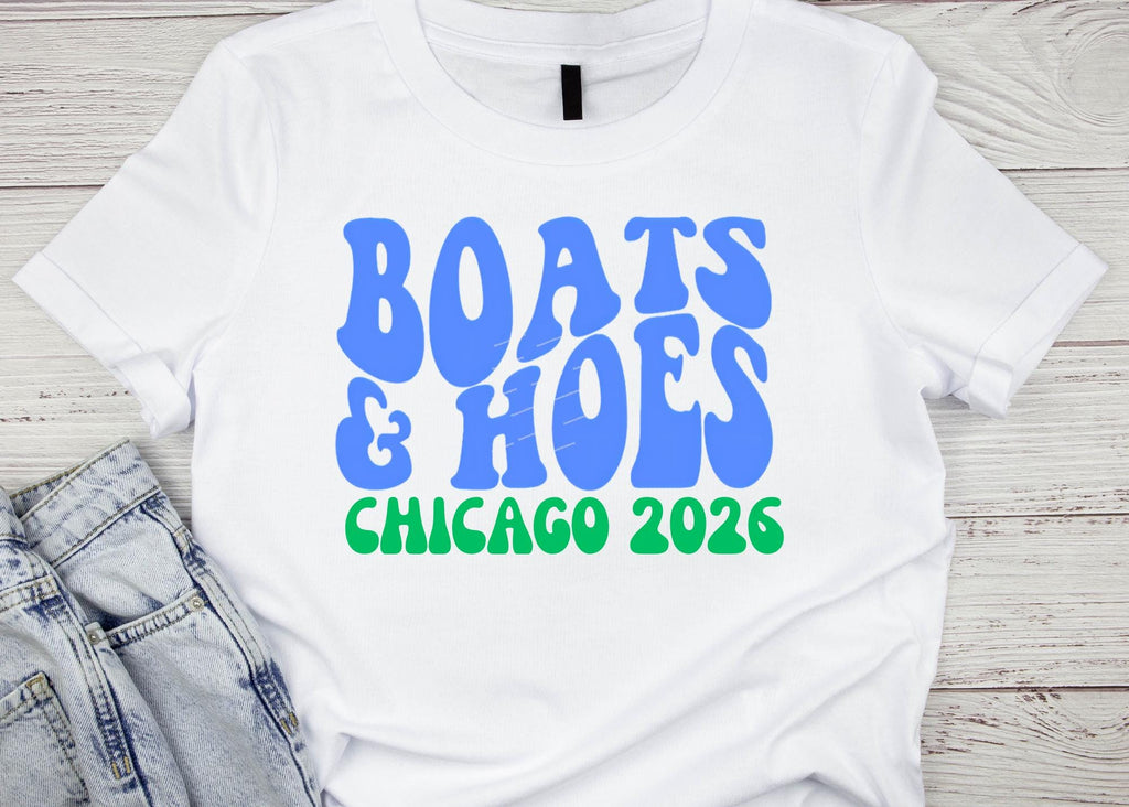 Boats & Hoes Bachelorette Shirts – Matching Bach Party Tees, Boat Bachelorette Outfit, Bride Tribe Shirts, Chicago Bach Trip Shirts