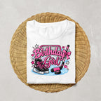 Hockey Birthday Girl Shirt, Girls Hockey Birthday Shirt, Hockey Party Outfit, Ice Hockey Birthday Tee, Girl Hockey Player Shirt