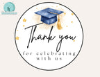 Graduation Cupcake Toppers Thank You for Celebrating With Us | Graduation Party Cupcake Picks | Grad Party Decorations | Class of 2026