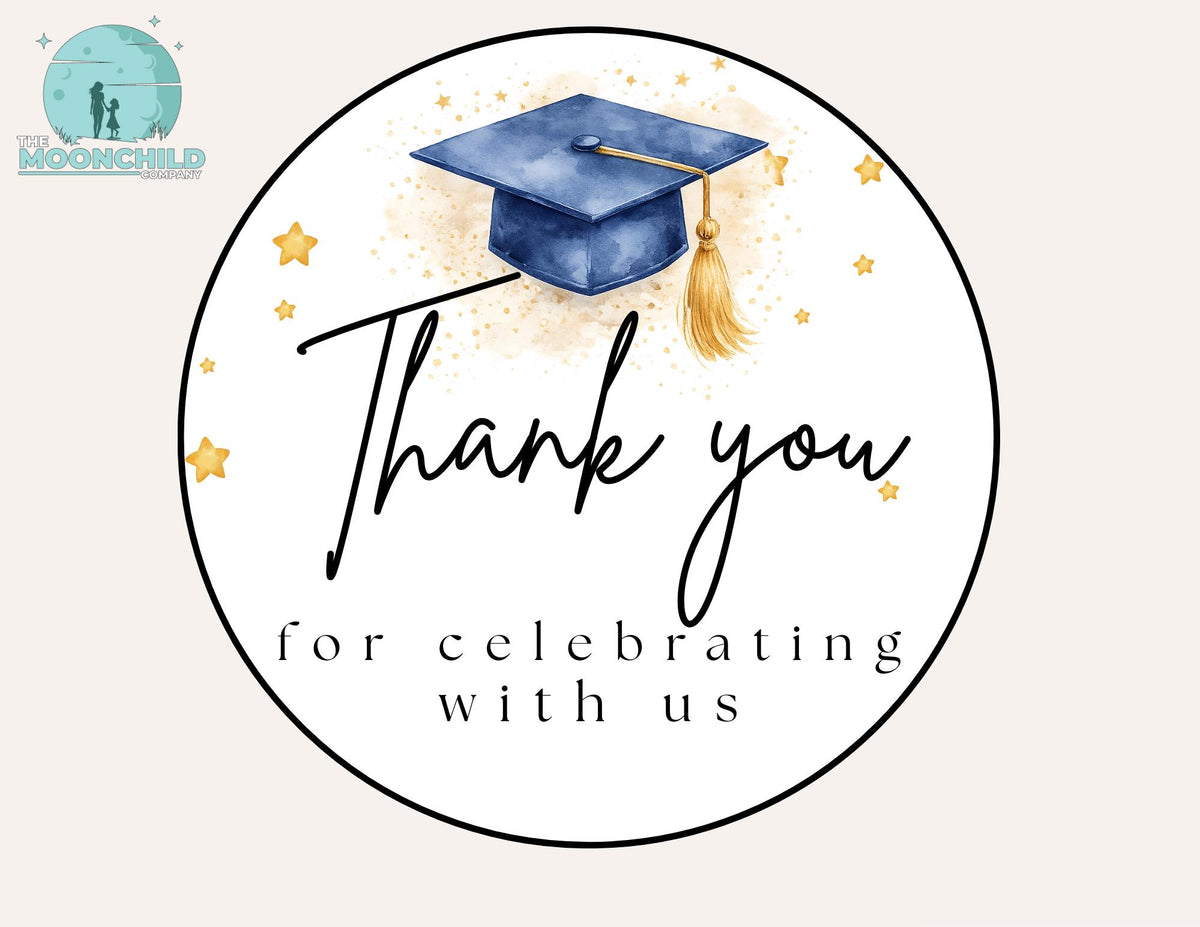 Graduation Cupcake Toppers Thank You for Celebrating With Us | Graduation Party Cupcake Picks | Grad Party Decorations | Class of 2026