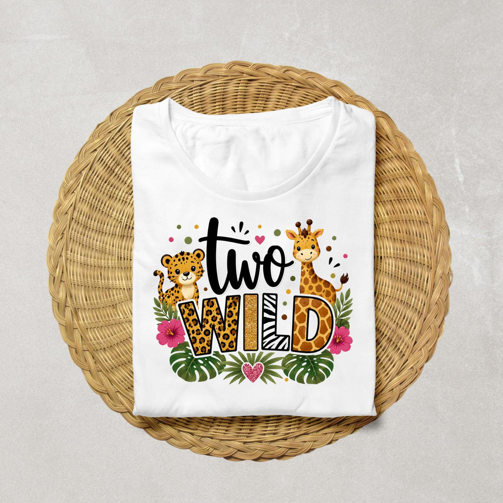 Two Wild Birthday Shirt | Safari Birthday Shirt | Jungle Second Birthday Outfit | Wild Animal Birthday Tee | Two Wild Girl Shirt