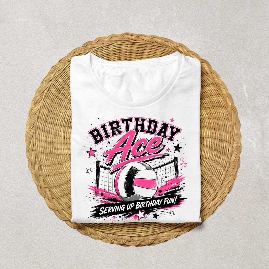 Birthday Ace Volleyball Shirt | Volleyball Birthday Shirt | Volleyball Birthday Girl Outfit | Sports Birthday Tee | Volleyball Party Shirt