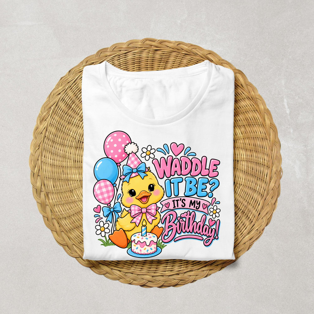 Duck Birthday Shirt, Waddle It Be Birthday Shirt, Duck Birthday Girl Outfit, Cute Duck Party Shirt, Toddler Birthday Tee
