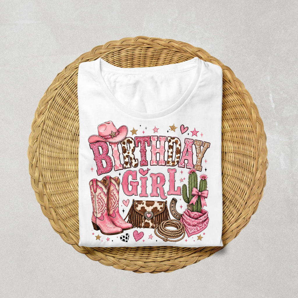 Cowgirl Birthday Girl Shirt | Western Birthday Shirt | Pink Cowgirl Birthday Outfit | Rodeo Birthday Tee | Birthday Girl Cowboy Shirt