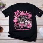 Birthday Girl Shirt, Pink Birthday Shirt for Girls, Girly Birthday Outfit, Bow Birthday Shirt, Cute Girls Birthday Party Tee
