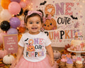 One Cute Pumpkin Birthday Shirt | Pumpkin 1st Birthday Shirt | Fall Birthday Outfit | Pumpkin Birthday Girl Tee | Autumn Birthday Shirt