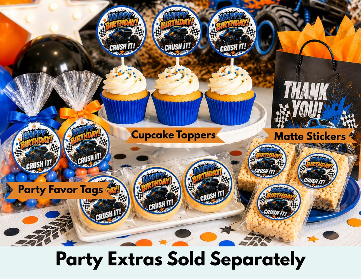 Monster Truck Birthday Shirt | Birthday Boy Monster Truck Tee | Monster Truck Party Shirt | Kids Birthday Outfit | Monster Jam Inspired