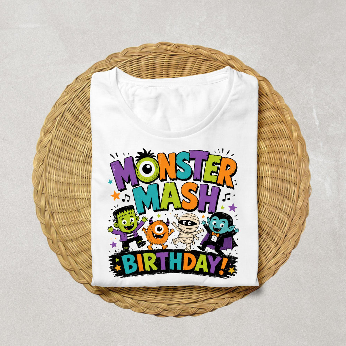 Monster Mash Birthday Shirt | Kids Halloween Birthday Shirt | Cute Monster Party Tee | Spooky Birthday Outfit | Monster Birthday Boy Shirt