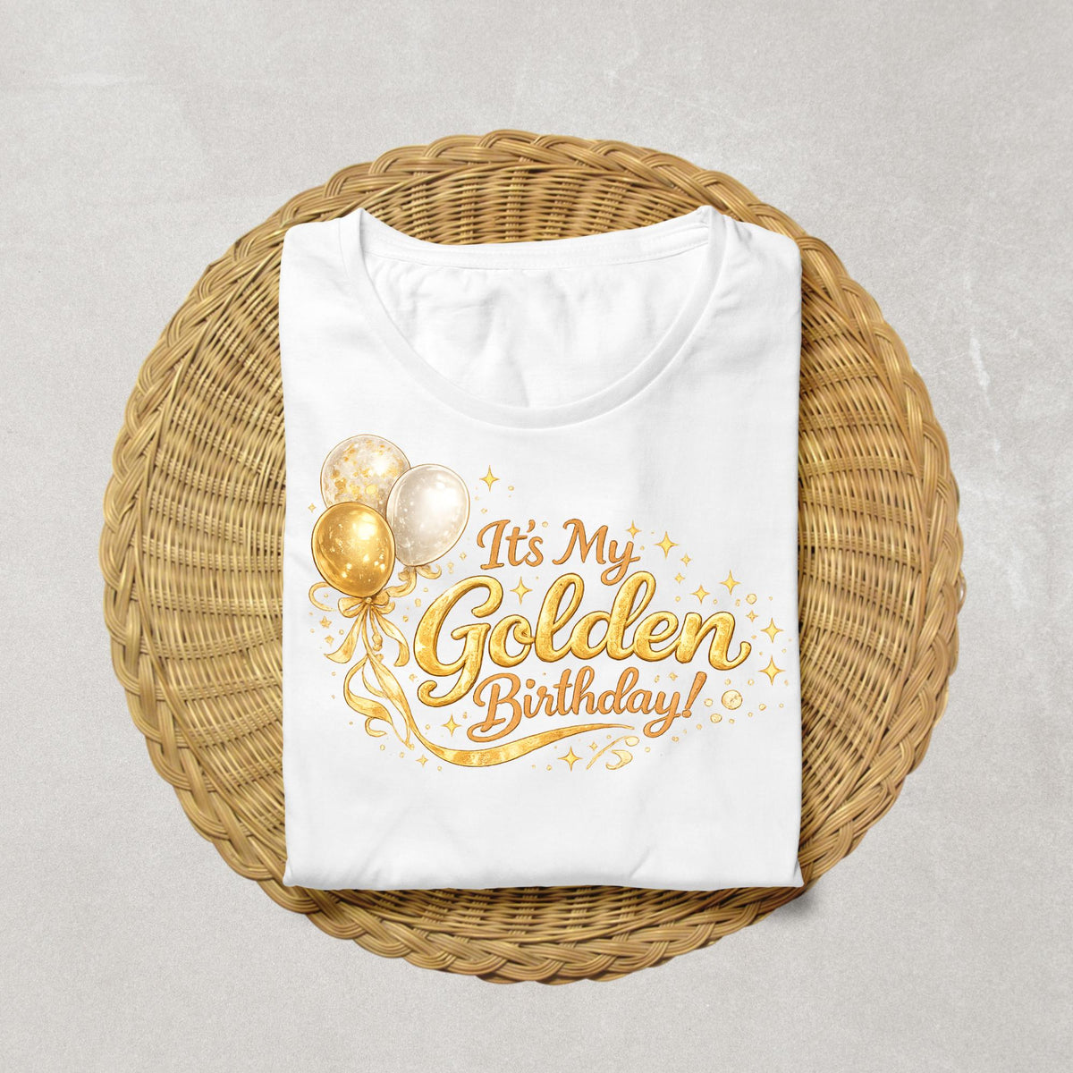 In My Golden Birthday Era Shirt | Golden Birthday Tee | Birthday Girl Shirt | Golden Birthday Outfit | Birthday Party Shirt | Gold Birthday