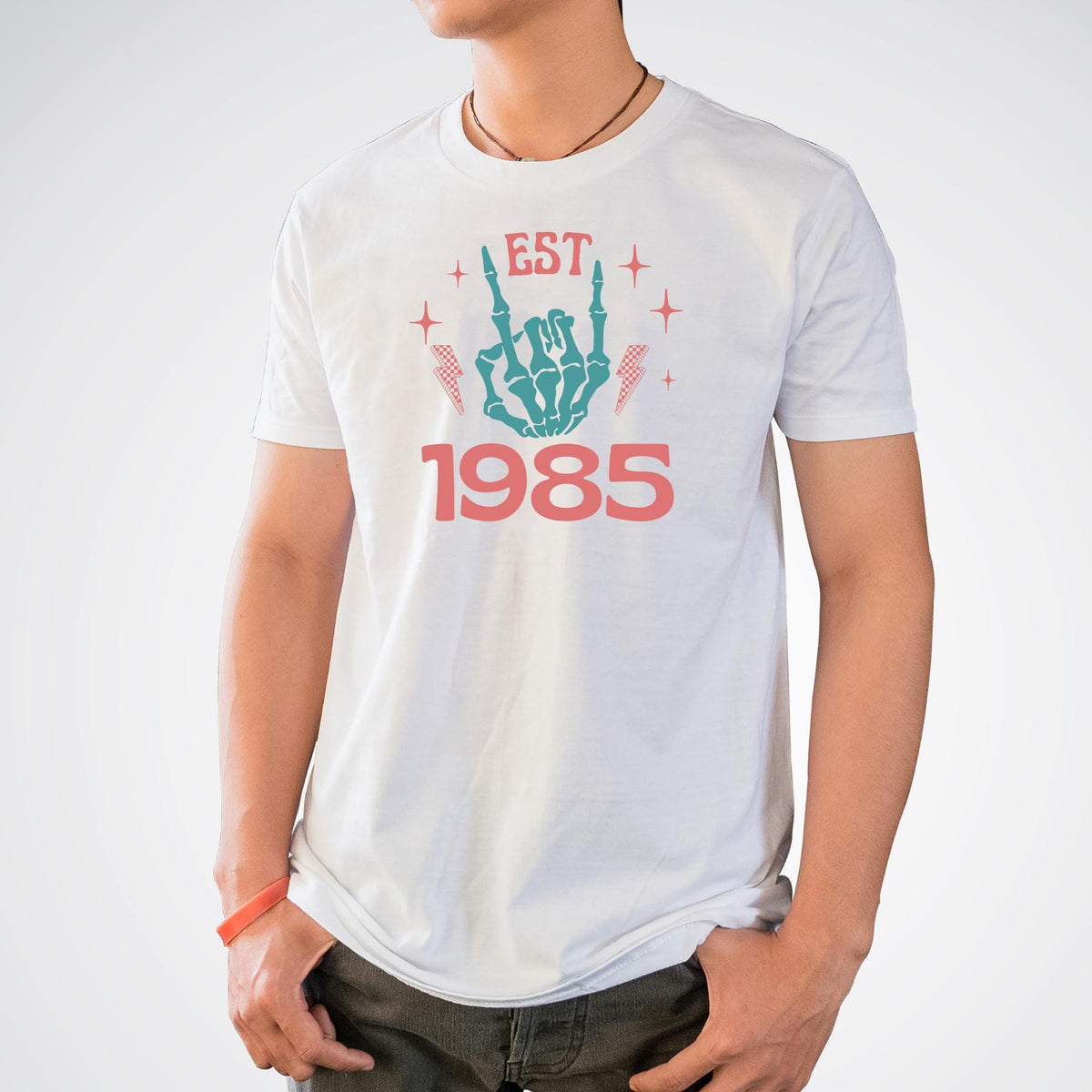 Custom Birth Year Skeleton Shirt, EST Year Shirt, Personalized Vintage Birth Year Tee, 1985 Birthday Shirt, Custom Year Graphic Tee, Retro
