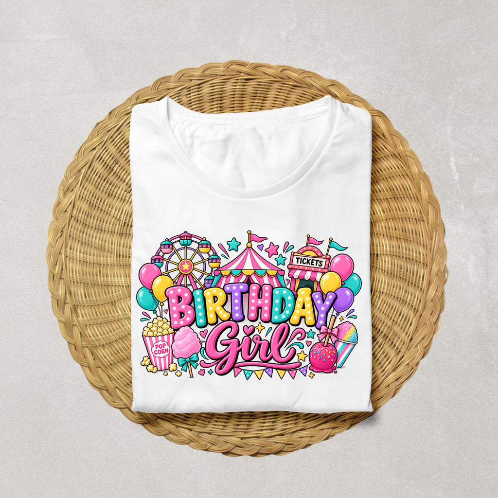 Carnival Birthday Girl Shirt, Circus Birthday Shirt, Girls Carnival Birthday Outfit, Fair Birthday Party Tee, Carnival Party Shirt for Kids