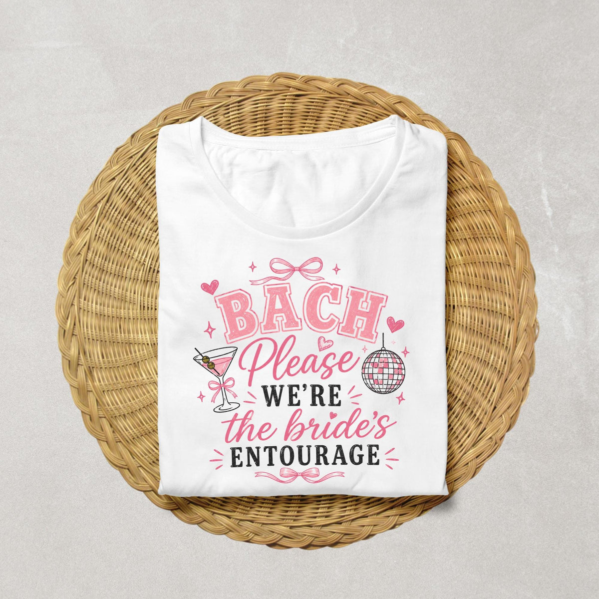 Bachelorette Party Shirt, Brides Entourage Shirt, BACH Please Shirt, Bridesmaid Matching Shirts, Bach Party Shirt, Bride Squad Tee