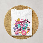 Sweet Sassy and 6 Birthday Shirt, 6th Birthday Girl Shirt, Girls Sixth Birthday Outfit, Candy Birthday Tee, Pink Birthday Party Shirt