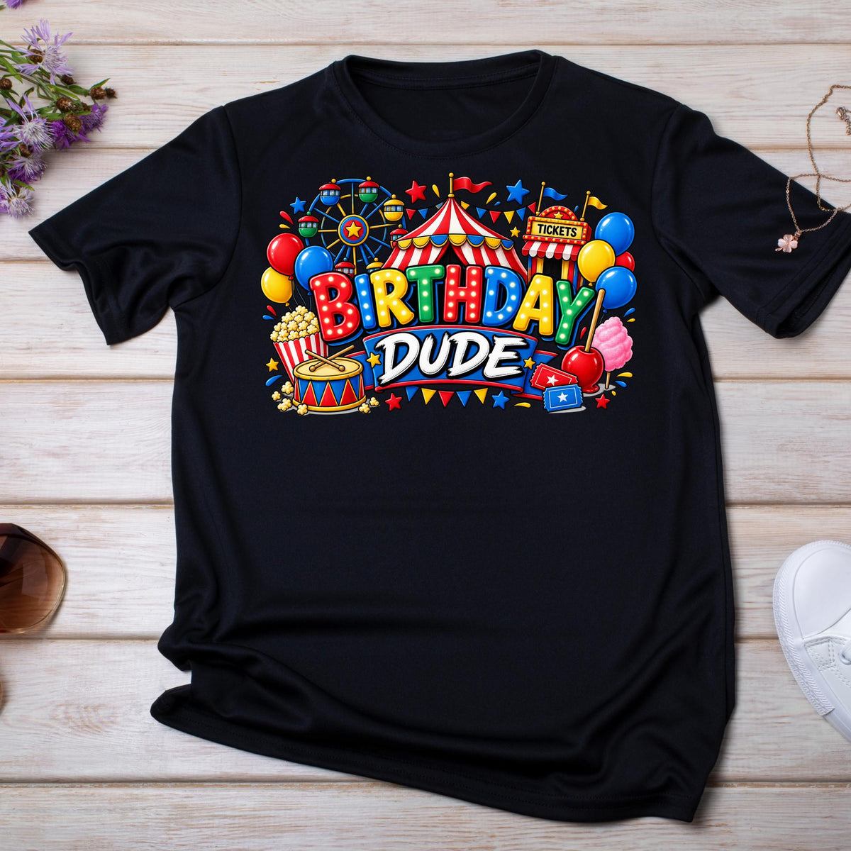 Carnival Birthday Boy Shirt, Birthday Dude Shirt, Boys Circus Birthday Shirt, Carnival Party Outfit, Fair Birthday Shirt for Kids