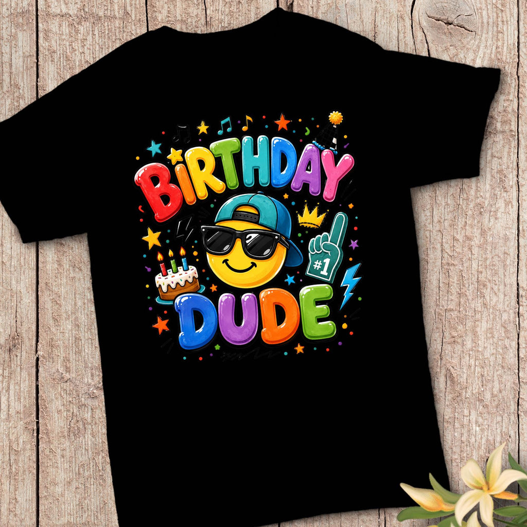 Birthday Dude Shirt | Cool Birthday Boy Shirt | Boys Birthday Party Tee | Retro Birthday Shirt | Kids Birthday Outfit | Birthday Dude