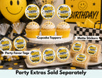 One Happy Dude Birthday Shirt | Retro Smiley Face First Birthday Shirt | Boy 1st Birthday Outfit | Yellow Smiley Birthday Tee | Cake Smash