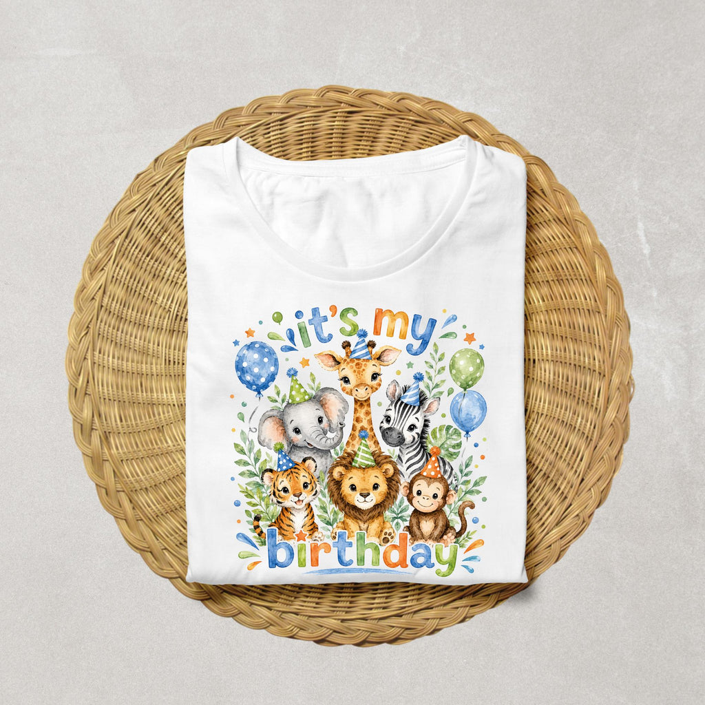 Zoo Animal Birthday Shirt, Kids Safari Birthday Shirt, Its My Birthday Shirt, Jungle Animal Birthday Outfit, Boy Girl Birthday Tee