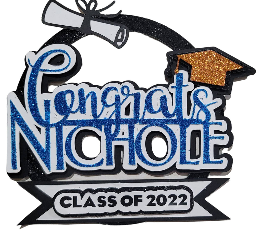 Congrats Grad Cake Topper – Graduation Cake Topper – Class of 2026 Cake Decoration – Kindergarten Graduation – School Graduation Party Decor