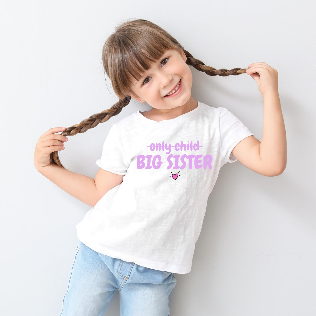 Big Sister Shirt | Only Child No More Shirt | Promoted to Big Sister | Big Sister Announcement | Pregnancy Reveal Shirt | Sibling Reveal Tee