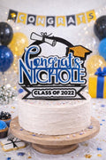 Congrats Grad Cake Topper – Graduation Cake Topper – Class of 2026 Cake Decoration – Kindergarten Graduation – School Graduation Party Decor