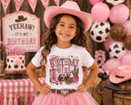 Cowgirl Birthday Girl Shirt | Western Birthday Shirt | Pink Cowgirl Birthday Outfit | Rodeo Birthday Tee | Birthday Girl Cowboy Shirt
