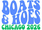 Boats & Hoes Bachelorette Shirts – Matching Bach Party Tees, Boat Bachelorette Outfit, Bride Tribe Shirts, Chicago Bach Trip Shirts